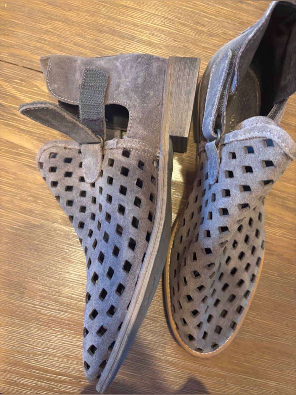 Anthropologie  Musse & Cloud Caila laser-cut ankle booties EU 39